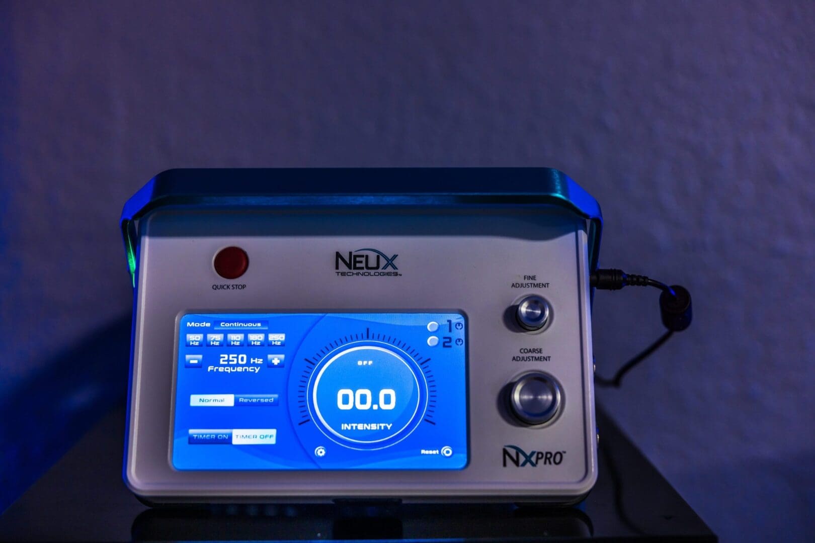 Neux Technologies NXPro device with digital display.